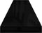 vidaXL - Wandschap - zwevend - 120x23,5x3,8 - cm - MDF - hoogglans - zwart