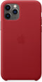 Apple iPhone 11 Pro - Leather Backcover - Echt leder - Rood