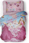 LINNICK Kinder Dekbedovertrek 100% katoen Magic Princes - multi 140x200cm - Tiener Dekbedovertrek 1 persoons