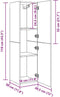 vidaXL - Tv-meubel - 30,5x30x110 - cm - bewerkt - hout - oud - houtkleurig