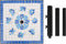 vidaXL - Parasolvoet - vierkant - 12 - kg - blauw - en - wit