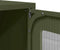 vidaXL - Tv-meubel - 100,5x39x60,5 - cm - staal - olijfgroen
