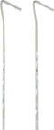 Highlander Gedraaide Tentharing 18 Cm Staal 10 Stuks Zilver
