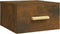 vidaXL - Nachtkastje - wandgemonteerd - 35x35x20 - cm - gerookt - eikenkleurig