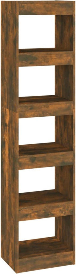 vidaXL - Boekenkast/kamerscherm - 40x30x166 - cm - gerookt - eikenkleurig