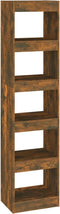 vidaXL - Boekenkast/kamerscherm - 40x30x166 - cm - gerookt - eikenkleurig