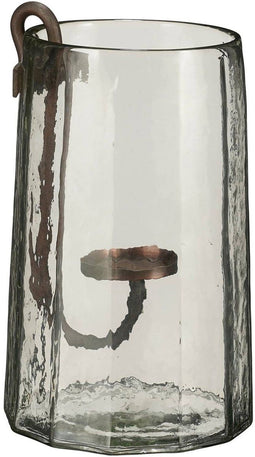 Mica Decorations Lantaarn Cynthia - 17.5x17.5x27.5 cm - Glas - Transparant