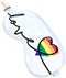 SMUG Slaapmasker met Zwarte Oordopjes - 100% Verduisterend - Verstelbaar Oogmasker in Satijn - Pride Love Print
