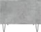 vidaXL - Salontafel - 60x50x40 - cm - bewerkt - hout - betongrijs