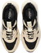 POSH by Poelman CAROCEL - Dames sneaker - Vetersluiting - Zwart met beige