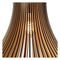 Atmooz - Hanglamp Zita L - E27 - Hout - Rond - Kleur Naturel - Woonkamer / Slaapkamer / Eetkamer - Plafondlamp - Hoogte 190cm