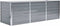 vidaXL - Plantenbak - verhoogd - 240x80x77 cm - gegalvaniseerd staal - grijs