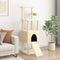 vidaXL - Kattenmeubel - met - sisal - krabpalen - 153 - cm - crèmekleurig