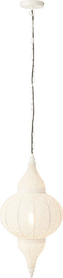 J-Line hanglamp Boor - metaal - wit - small