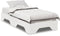 vidaXL - Bedframe - zonder - matras - stapelbaar - 90x200 - cm - massief - hout - wit