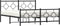 vidaXL - Bedframe - met - voetbord - zonder - matras - metaal - zwart - 160x200 - cm