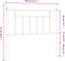 vidaXL - Hoofdbord - 100 - cm - metaal - wit