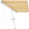 vidaXL - Luifel - vrijstaand - handmatig - uittrekbaar - 600x350 - cm - geel - en - wit
