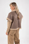 NUKUS Athena Gilet - Blazer zonder mouwen - Taupe - Maat S
