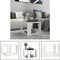 vidaXL - Salontafel - 40x40x30 cm - bewerkt hout - wit