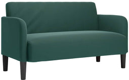 vidaXL - Loveseat - bank - 109 - cm - fluweel - donkergroen