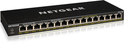 Netgear GS316P - Unmanaged Switch - 16x Gigabit PoE+ - 115W PoE-budget