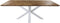 Tafel Fishbone Rechthoek- 220x100X76 - Naturel/wit - Eiken/metaal