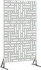 vidaXL - Privacyscherm - 100 x 50 x 180 cm - Gegalvaniseerd staal - Zilver