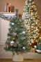 Black Box Trees Glendon Kunstkerstboom in Pot met 20 LED lampjes - H60 x Ø33 cm - Groen