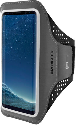 Mobiparts Comfort Fit Sport Armband - Samsung Galaxy S8 - Lichtgewicht ademend materiaal - Zwart