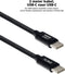 FlinQ 100W USB-C Kabel - Snellader voor Smartphone Tablet - 2 Meter Nylon - 2 stuks (2 stuks)