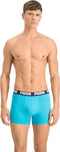 Puma Basic Boxer heren (2-pack) - aqua en blauw