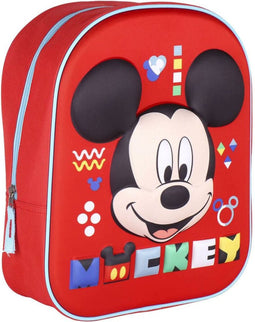 Schoolrugzak Mickey Mouse Rood (25 x 31 x 10 cm)