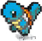 POKEMON SQUIRTLE PIXEL ART.