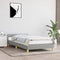 vidaXL - Bedframe - zonder - matras - 90x190 - cm - stof - lichtgrijs