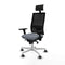 Bureaustoel met hoofdsteun Piqueras y Crespo 3D026G1 Grijs