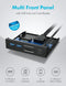 Graugear GMP01CR - USB 3.0-hub - 6 poorten met 2x USB-C en SD/micro-SD-kaartlezer - Zwart