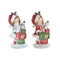 Kerstversiering DKD Home Decor Hars Meisjes (6,5 x 6,5 x 12 cm) (2 Stuks)