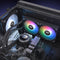 Thermaltake TH240 V2 Ultra ARGB - AIO Koeler - 480x480 LCD Display 16.8M kleuren - Zwart