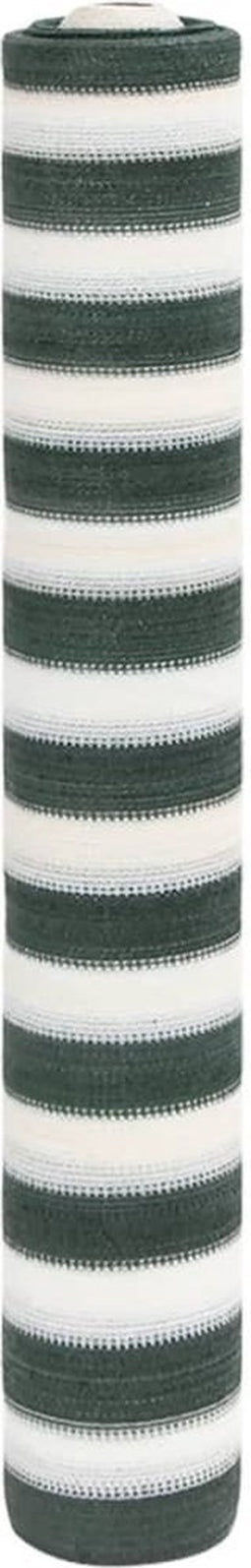 vidaXL - Privacynet - 75 - g/m² - 2x50 - m - HDPE - groen - en - wit