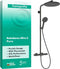 Hansgrohe Raindance Alive S Puro - Showerpipe - Thermostaat - 300mm - 1 straalfunctie - Brushed Black Chrome