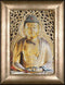 Thea Gouverneur - Borduurpakket met telpatroon - 532A - Voorgesorteerde DMC Garens - Buddha - Aida - 22 cm x 34 cm - DIY Kit