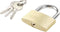 Sygonix SY-5045284 Hangslot 39.8 mm Verschillend sluitend Goud-geel Sleutelslot