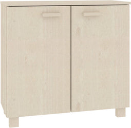 vidaXL - Dressoir - HAMAR - 85x35x80 - cm - massief - grenenhout - honingbruin