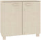 vidaXL - Dressoir - HAMAR - 85x35x80 - cm - massief - grenenhout - honingbruin