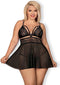 Obsessive Babydoll & String – Erotische Babydoll – Maat L/XL – Zwart