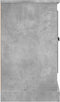 vidaXL - Dressoir - 100x35,5x60 - cm - bewerkt - hout - betongrijs