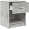 vidaXL - Nachtkastjes - 2 - st - met - lade - 40x34x50 - cm - betongrijs
