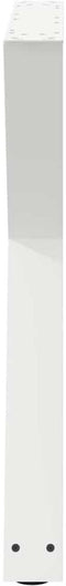 vidaXL - Eettafelpoten - 2 - st - 70x(72-73,3) - cm - staal - wit