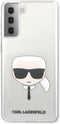 Karl Lagerfeld - Backcase Hoesje - Geschikt voor Samsung Galaxy S21 Plus - Flexibele Randen - Transparant